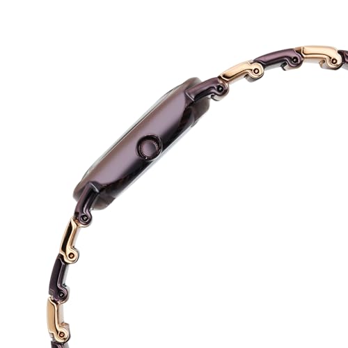 Image of Titan Raga Sierra with Prune Dial Prune&Rose Gold Brass Strap Watch for Women - 95389KM01