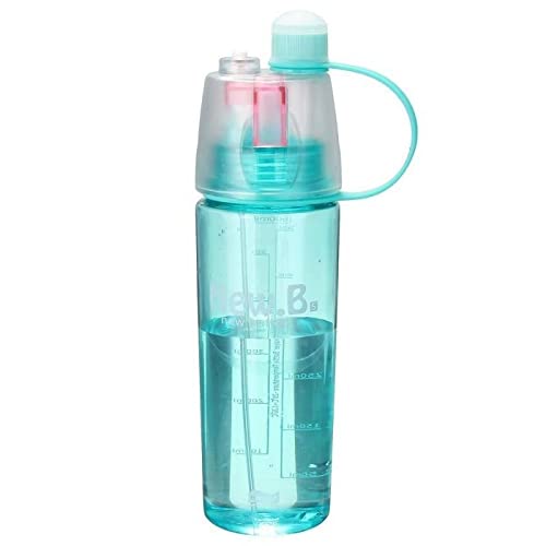 Ekdant Stylish Water Cum Mist Spray Bottle, 2 in 1 Drink & Spray Water Gym, Sports Bottle BPA Free, 600ml Multicolour
