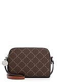 Tamaris stylishe kleiner Handtasche Anastasia aus hochwertiger Feinsynthetik in edlem Karo-Logo-Design, geprägte Optik, Logo-Anhänger