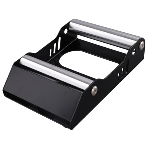 Uxsjakjsd Rampa Universal para Limpieza de de Motocicletas, con Rodillo Elevador, Soporte para Limpieza de Neumáticos, Soporte Portátil para Lavado de Neumáticos, Color Negro.