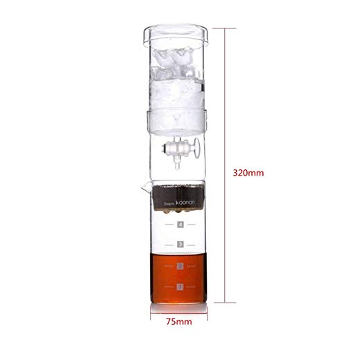400ml Double Layer Cold Brew Coffee Carafe Dutch Coffee Maker Ice Cold Drip Dripper Coffee Iced Maker