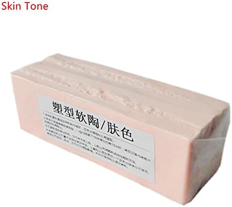 Miniatura 2 de 500G de arcilla suave Horno de arcilla polimérica DIY Prototipo hecho a mano Material Escultura Suelo Cerámica Muñeca Arcilla (tono de piel)