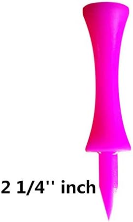 FINGER TEN Castle Golf Tees Plastic Unbreakable Value 100 Count Size 2 1/4 Color Pink, Golf Practice Tees Stable Durable (Pink) - Image 4