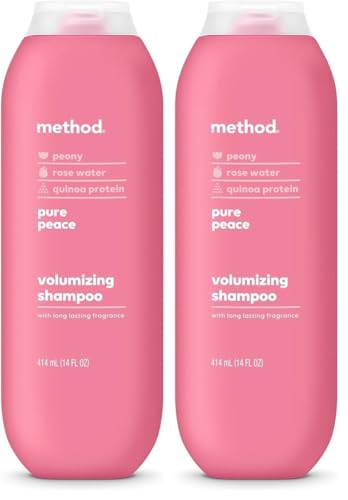 Image of Method Pure Peace Volumizing Shampoo - For Thicker, Fuller and Visibly Hydrated Hair - Sulfate Free and Safe for Color-Treated Hair - 14 oz (Pack of 2)