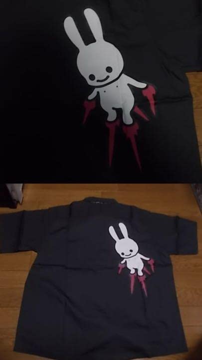 新品，HOT 新品 cune キューン うさぎ 飛んでる ワークシャツ 2