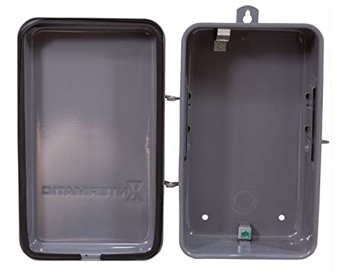 Intermatic 2T511Ga Electrical Box, 5 1/2" X 9 3/8" X 3 5/8" Steel Indoor/Outdoor Enclosure - Gray - Image 6