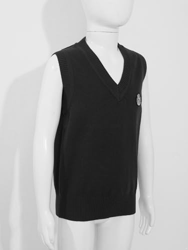 Boys Sweater Vest Unisex Toddler Pullover Knitted Uniform Vest for Kids School Casual Wear4