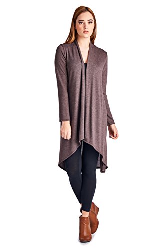 Women'S Jersey Fabric Various Styles Long Cardigan - Solid & Prints