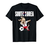 Dabbing Dog South Korea Soccer Fans Jersey Korean Football T-Shirt