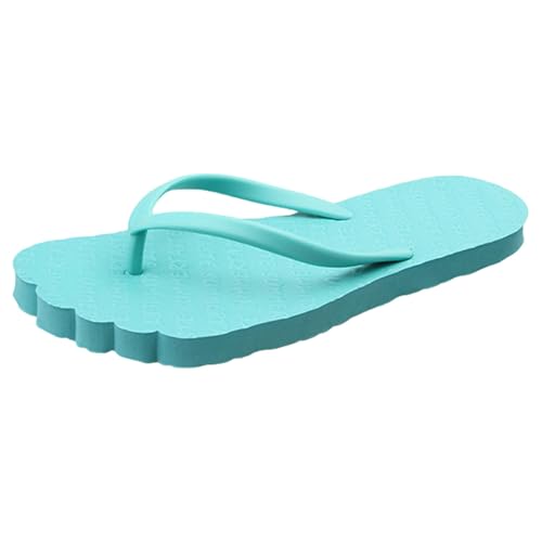 Sandalias de verano para mujer, de ajuste ancho, transpirables, con puntera abierta, sandalias planas ortopédicas, verde menta, 36.5 EU