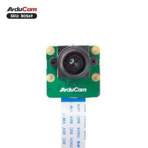 Image of Arducam for Raspberry Pi Camera, 4K IMX415 Low Light Camera Module with M12 Lens, 15-15pin, 15-22pin Ribbon Cable Included