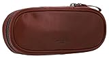 Gusti Pfeifentasche Leder - Barton für 2 Pfeifen Etui Tabakbeutel Vintage Braun