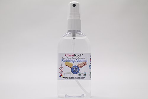 Classikool 70% Pure Isopropyl Rubbing Alcohol + 30% Pure Distilled Water - Choose Size [*Free UK Post] (100ml Spray Lid)