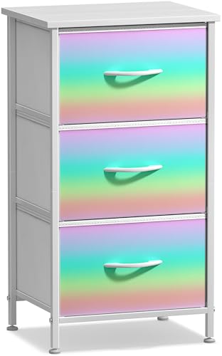 Sorbus Kids Nightstand, Fabric Drawers (Colorful, 3 Drawer) - image 7
