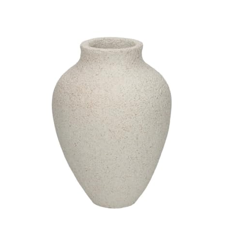 Jarrón Decorativo De Cerámica Beige Estilo Rústico Y Minimalista Florero De Interior Para Salón, Dormitorio U Oficina Jarrón Decorativo De Cerámica Beige Estilo Rústico Y Minimalista Florero De Interior Para Salón, Dormitorio U Oficina