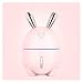 ZHANGLE Kreatywny Nowy Ładny Nawilżacz Królik Dyfuzor USB 300ml Pojemność Ciepłe Kolorowe Night Light Light Nawilżacz Purifier Prezenty (Color : 1 PCS Pink)