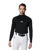 [アンダーアーマー] UA Heatgear Comfort Fitted Long Sleeve Mock Shirt Black / / XXL