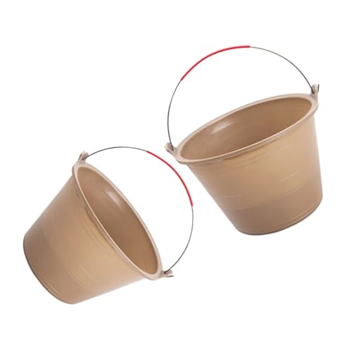 NUOBESTY 2 Pièces Seau de Construction Seau à Mélanger pour Chantier pour Bricoleurs