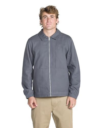 Image of Volcom Men's Palm Drive Faux Sherpa Lined Jacket - Utility Workwear