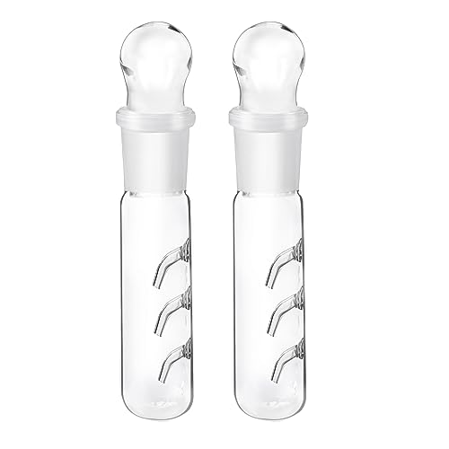 2 Stück Effizient Planarienfalle, 3 Loch Klarglas Glas Planaria Trap für Fisch Tank Aquarium, Klarglas Catcher Trap (Wiederverwendbar)