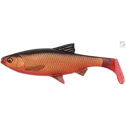 Pesca De Sabalo Con Carnada Savage Gear 3d River Roach – 2 GOMA Pez Rojo Ojo Para girar Pesca Goma Goma Sábalo SWIMBAIT CEBO PARA LUCIO, LUCIO señuelo – Carnada Blanda - Sangre BELLY, 18cm - 70g