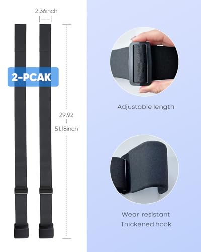 Image of 2-Pack Trash Can Locks for Animals, Universal Adjustable Garbage Can Lock, Garbage Can Locks for Animals for Raccoons, Squirrels, Dogs & Strong Winds - Fits Multiple Sizes