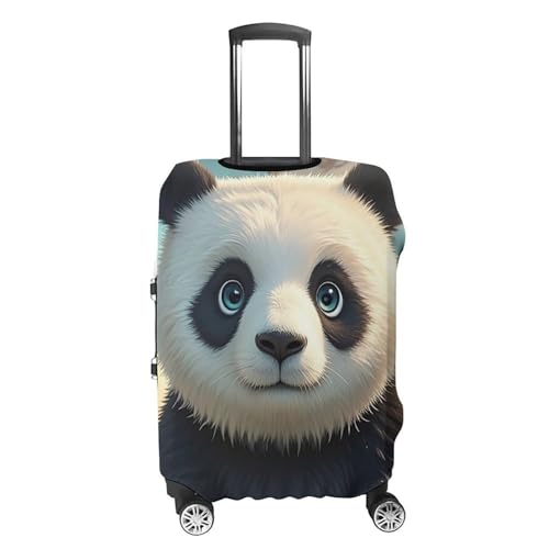 Anime Panda Face Printed Luggage Cover Protector, Fits 18-32 Inch Luggage4