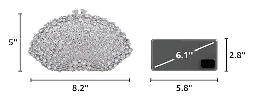 Image of MOSSMON Crystal Clutch Women Luxury Rhinestone Evening Bag