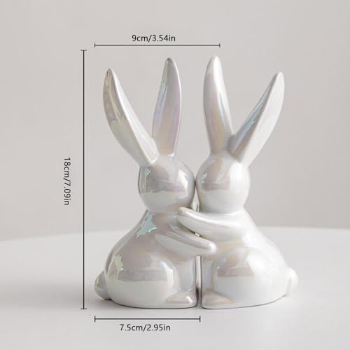Serre-livres décoratif en forme de lapin pour rangement de bibliothèque