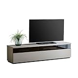 KAGUCOCO テレビ台 完成品 [フレッド 幅180cm アッシュグレイ] テレビボード モダン ローボード 日本製 TVボード 収納 大理石調 大川 家具 おしゃれ