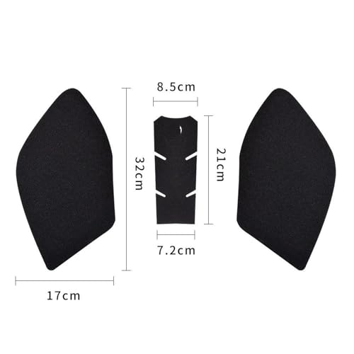 Almohadillas de tanque para COLOVE 500F protector de tracción negro 2
