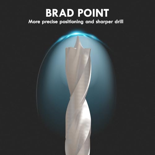 MACXCOIP Brad Point Wood Drill Bit Set