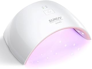 UV LED Nail Lamp, SUNUV Gel UV Light Nail Dryer for Gel Nail Polish Curing Lamp with Sensor 2 Timers SUN9C Pink Gift for Woman Girl