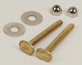 PROFLO Tornillo para sanitario latón 1/4" x 2-1/4" con arandela redonda miniatura 2