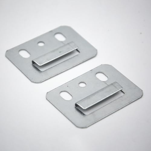 Image of UKCOCO 100pcs Wall Panel Buckle Replacement Stainless Steel Furniture Clamp for Easy Installation and Sturdy Fasteners Smooth Edges for Use for Home Decor and Furniture Assembly