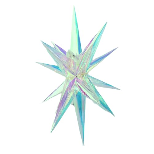 Weihnachtsstern 40 LED bunt 3D Lichter-Stern 40 cm Fensterdeko PVC...