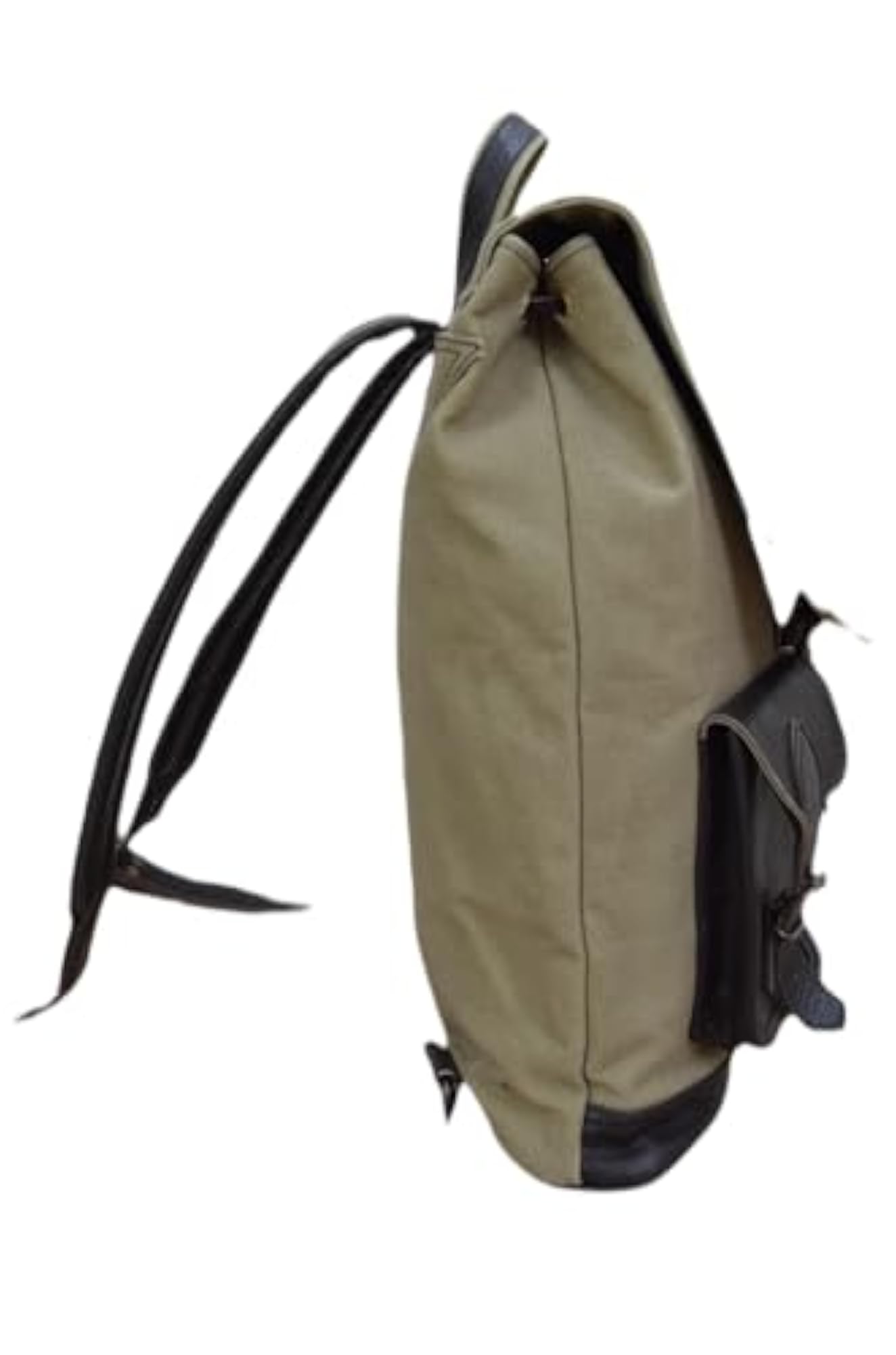 Casual Canvas Backpack for Boys and Girls, Khaki