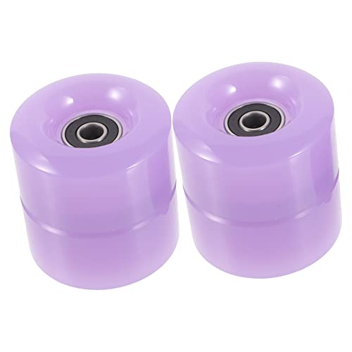 Anneome Roller Skate Wheels Set 4pcs Skating Wheels for Indoor/outdoor Use High Elasticity Durable Skates Accessories
