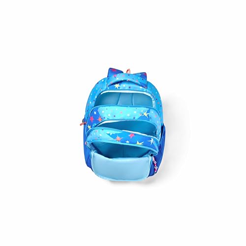 Image of American Tourister Sway | 32 Ltrs | 3 Compartments | Bottle Pocket | Ergonomic Padded Back Panel & Shoulder Straps | School Backpack for Boys & Girls | 1 Year International Warranty | Star Blue