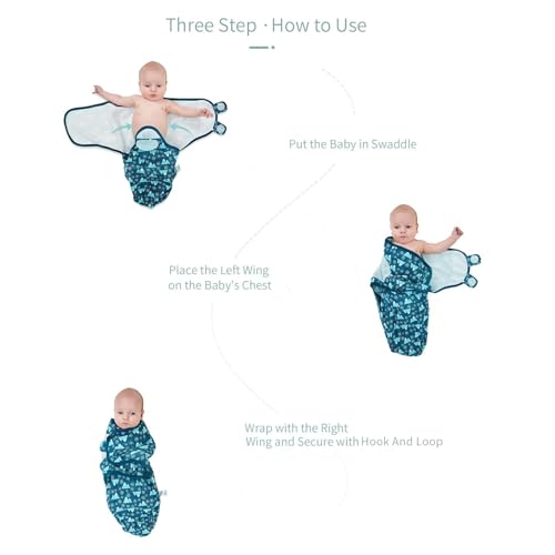 Image of insular Baby Swaddle Wrap, Swaddle Blanket for Newborn and Infant, Adjustable Swaddling Set for Boy and Girl, Soft Cotton Baby Sleep Sack 3 Pack, Bear, Medium(3-6 Month)