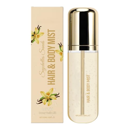 Hair & Body Mist, Spray Profumato Alla Vaniglia Da Donna, Fragranza Del Corpo E Capelli, Con Profumo Romantico E Rinfrescante, Lunga Durata E Non Grassa, 50 Ml, Per Donne, Ragazze, Feste, Lavoro