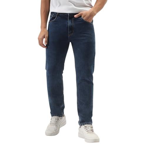Image of Urbano Fashion Men's Slim Fit Washed Denim Jeans Stretchable