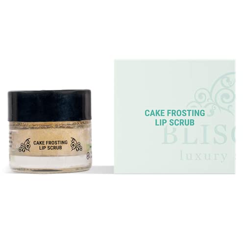 BLISCENT Luxury Skincare Cake Frosting Lip Scrub For Women And Men Lightening And Brightening Of Dark Lips Remove Flaky, Dead Skin Enriched With Shea Butter – 10 g