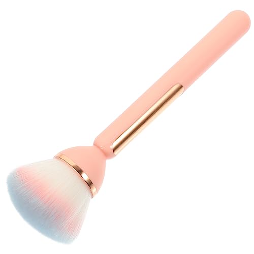 PartyKindom Brocha Para Polvos Sueltos y Limpieza De Uñas 1 Unidad Tamaño Pequeño Color Rosa Ergonómica Para Maquillaje En Casa y Viajes