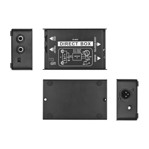 Boîtier DI-Box passive double pour brancher vos instruments sur une console sans interférence - 6