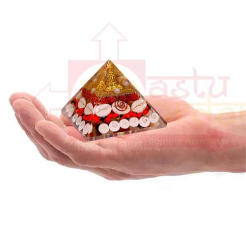 Image of 2-Inch Laxmi Pyramid | Divine Goddess Laxmi Pyramid for Wealth, Prosperity, and Good Fortune | Handmade Spiritual Decor for Home and Office | Vastu Remedy for Success