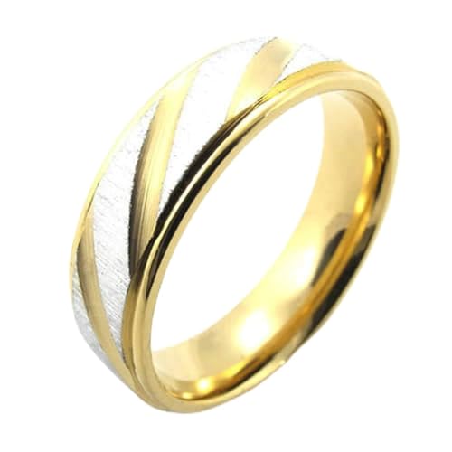 Bague biker homme acier inoxydable anneau mariage poli femme argent or