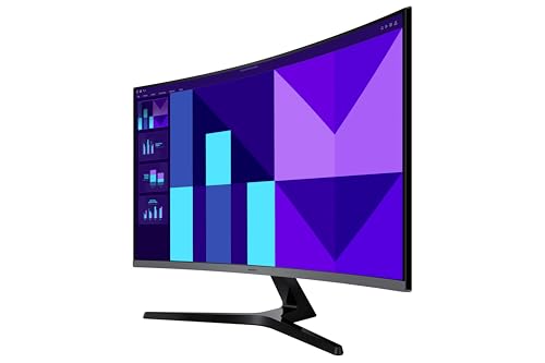 Image of Samsung 32 inch (80 cm) S3 1500R Curved Monitor|FHD 1920 x 1080|100 Hz|4 ms|Ports-HDMI,VGA|Game Mode|Eye Saver Mode|LS32D390GAWXXL||Wall Mountable|Black