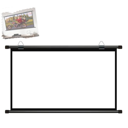 Pantalla proyector manual 72 pulgadas 4:3 blanco fibra miniatura 1