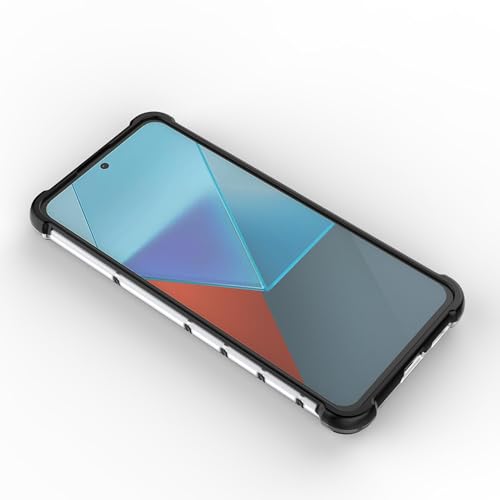 Image of Glasgow Back Case Cover Designed for [ Mi Redmi Note 13 Pro 5G ] (Stylish Look | Shock Proof) - Black